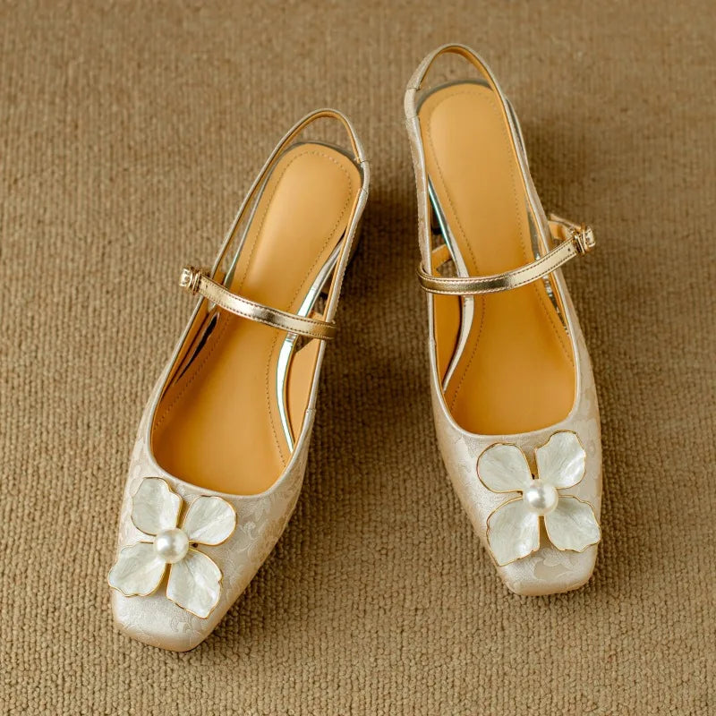 Emily | Genine Slingback Pumps