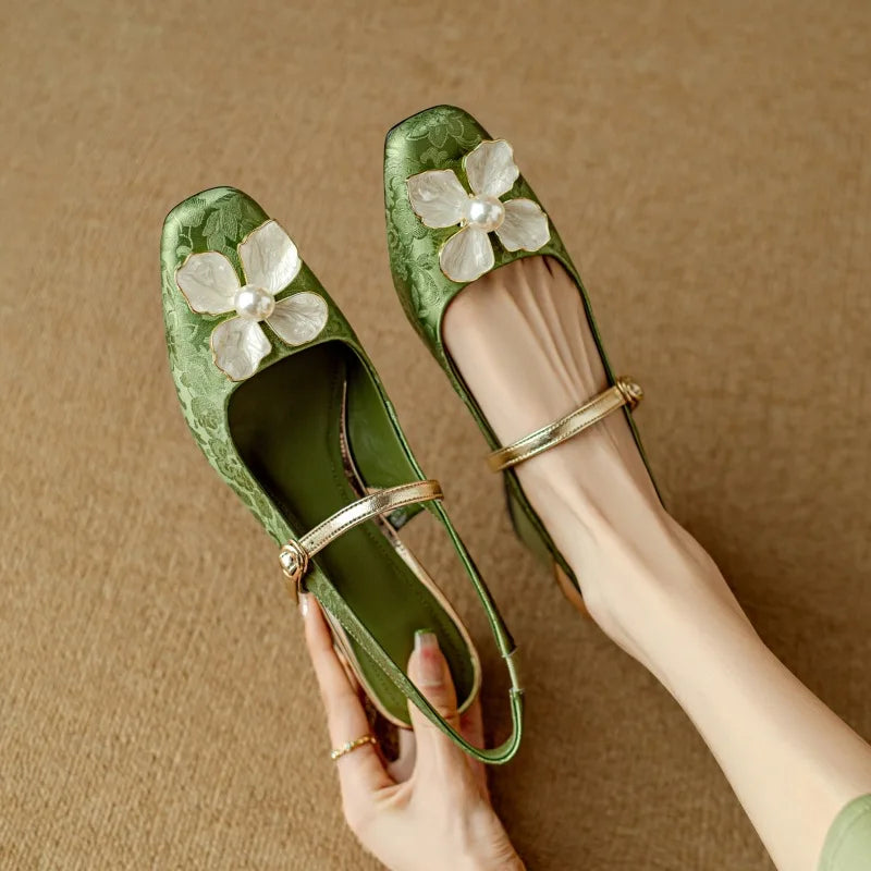 Emily | Genine Slingback Pumps