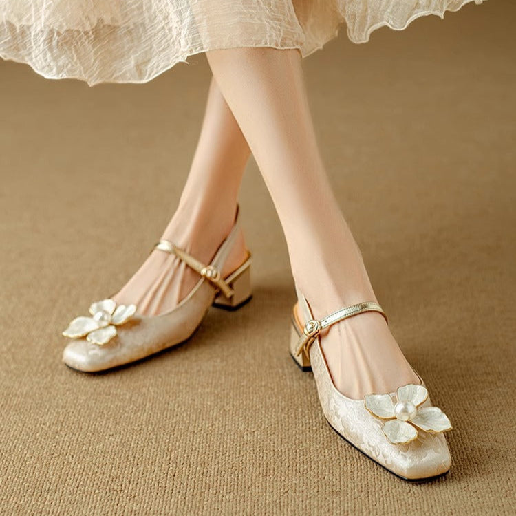 Emily | Genine Slingback Pumps