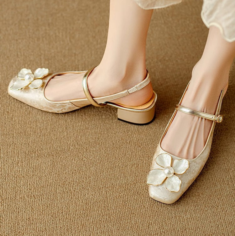 Emily | Genine Slingback Pumps