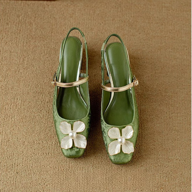 Emily | Genine Slingback Pumps