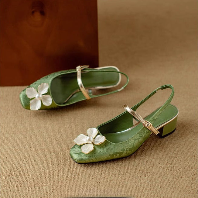 Emily | Genine Slingback Pumps