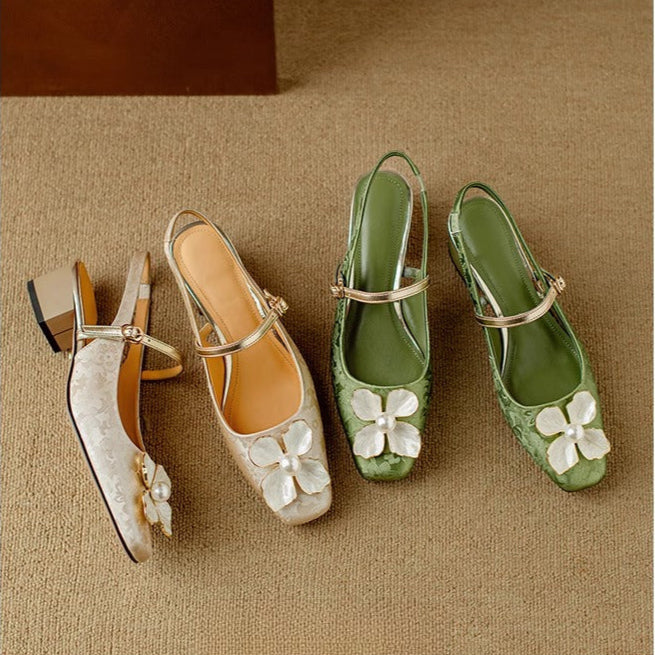 Emily | Genine Slingback Pumps