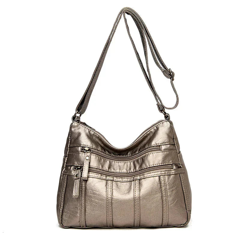 Oriana | Luxury PU Leather Multi-Layer Pocket Bag