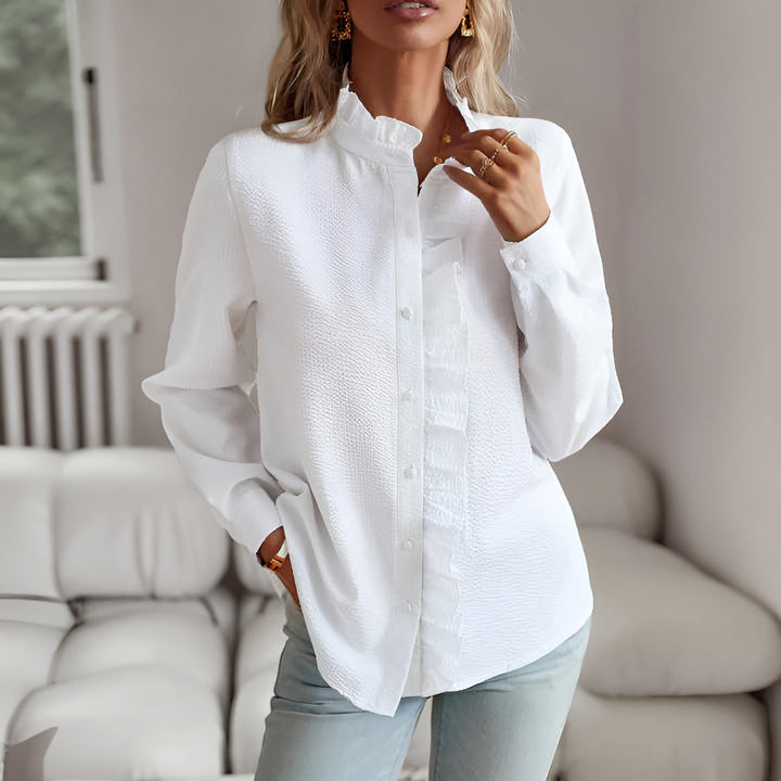 Olivia | Soft Pleated Blouse